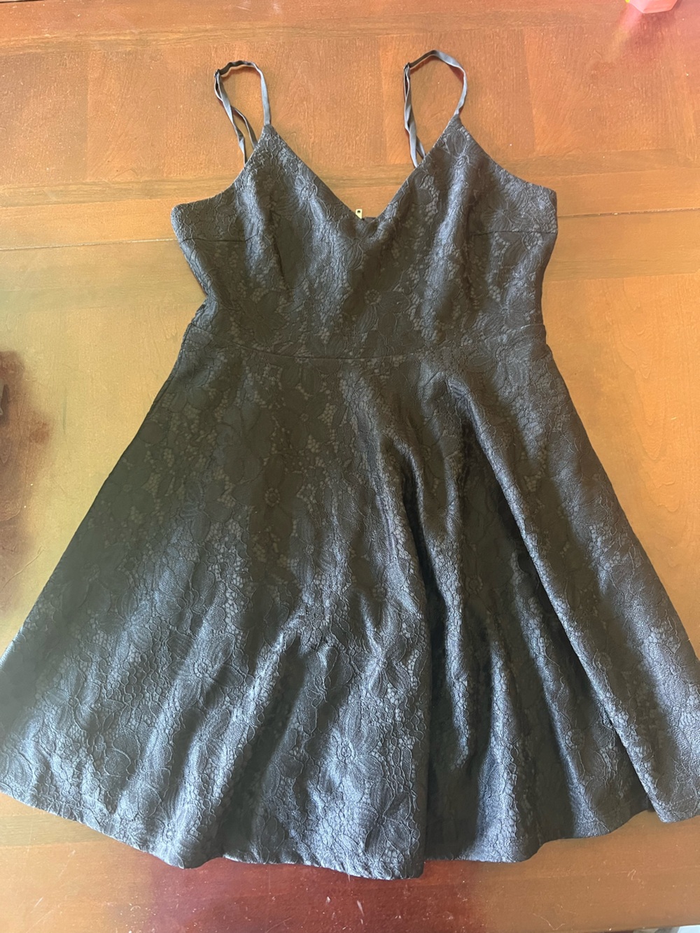 Lulu's Black Lace Fit-and-Flare Dress